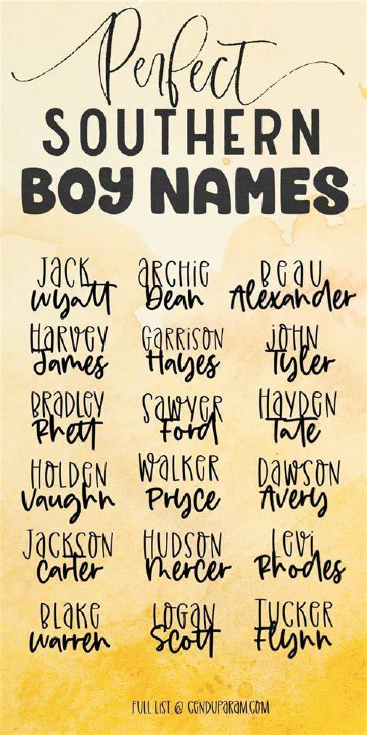 Are double names Southern?